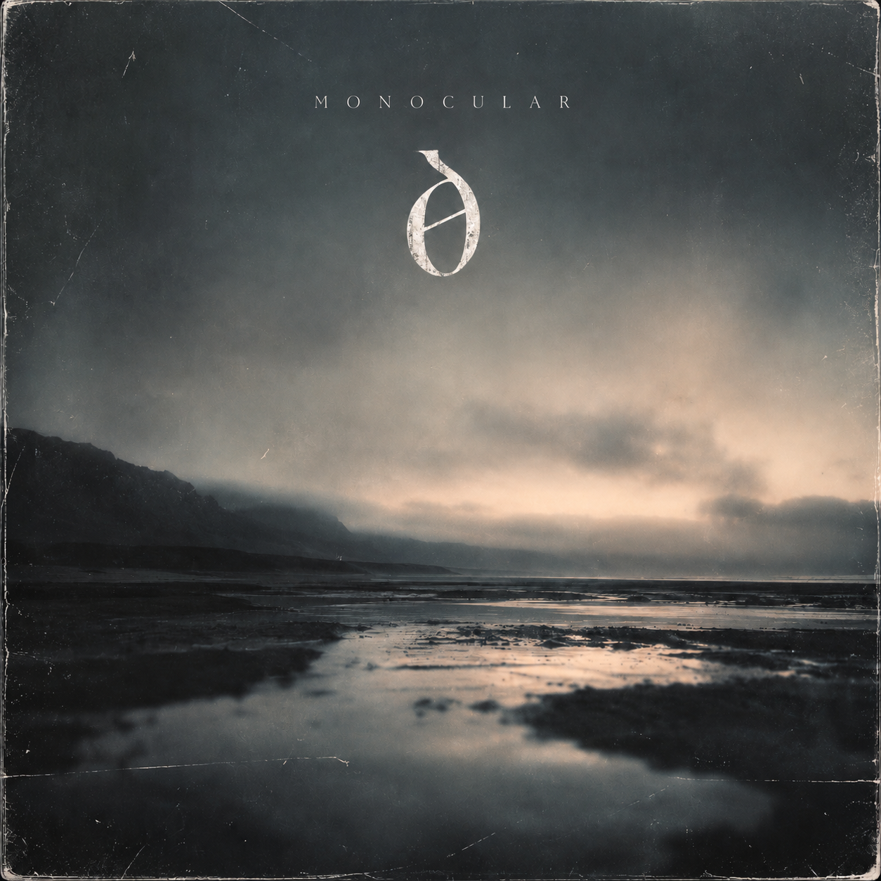 MONOCULAR album artwork — misty coastline